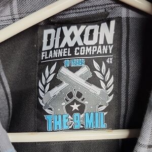 DIXXON The 9 Mil Flannel in Gray and Black